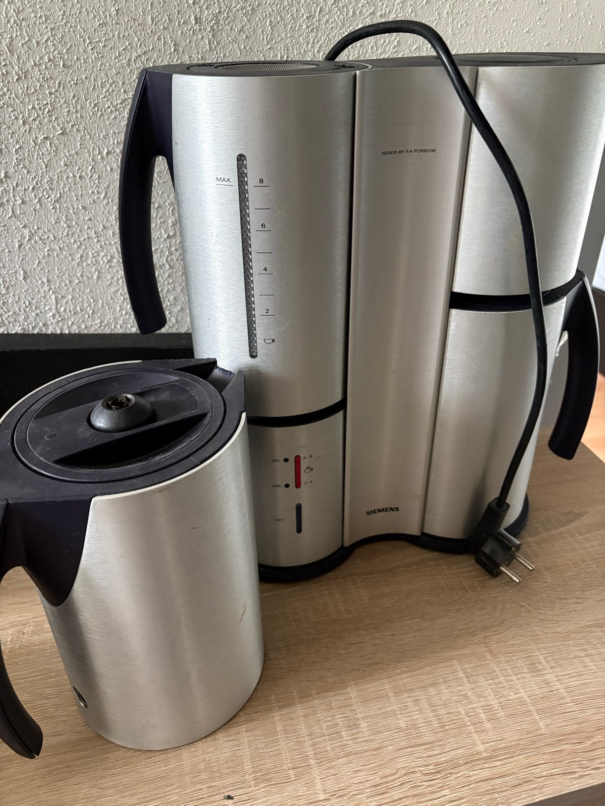 Siemens Porsche Design Koffiezetapparaat, Ophalen, Gebruikt, Koffiemachine, Gemalen koffie