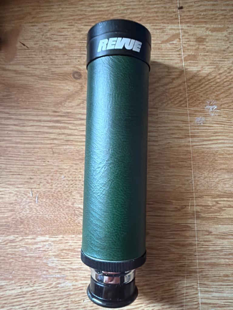 Revue 25x30mm Monoculaire Verrekijker - Vintage, Audio, Tv en Foto, Optische apparatuur | Verrekijkers, Ophalen of Verzenden, Gebruikt