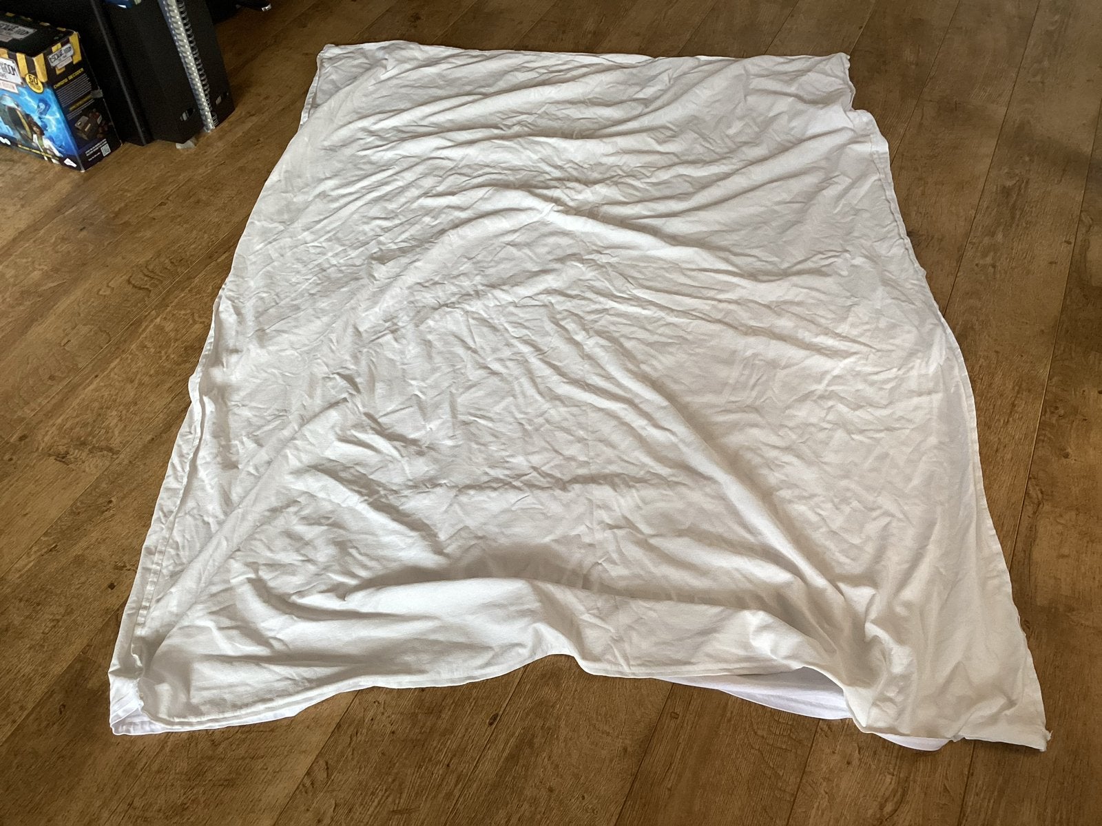 Wit anti-allergie dekbedovertrek 175x130 cm, Huis en Inrichting, Ophalen, Anti-allergisch, Gebruikt, Eenpersoons