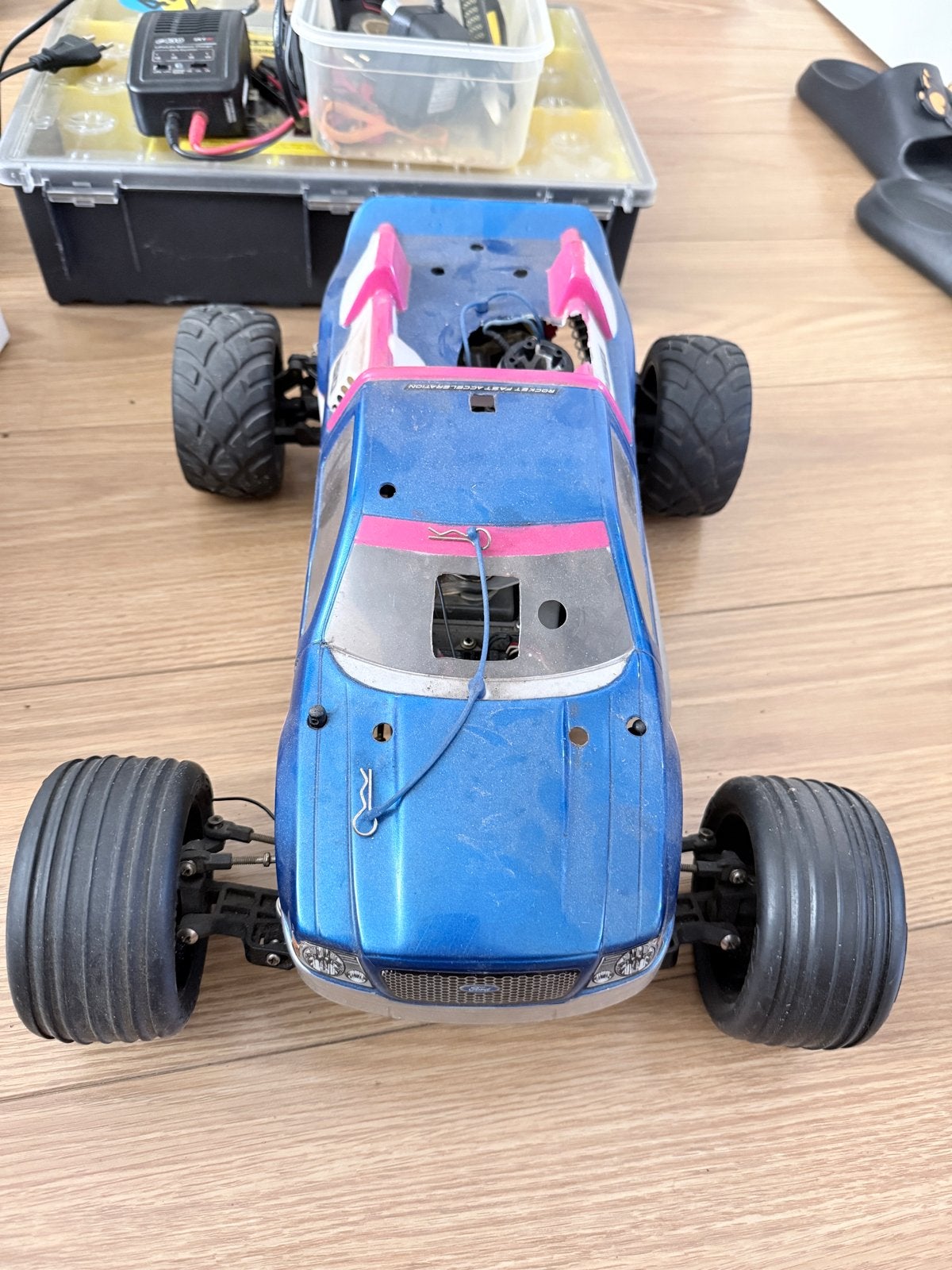 Traxxas Jato Nitro Modelauto - Snelle RC Auto, Gebruikt, Auto offroad, Ophalen of Verzenden, Nitro