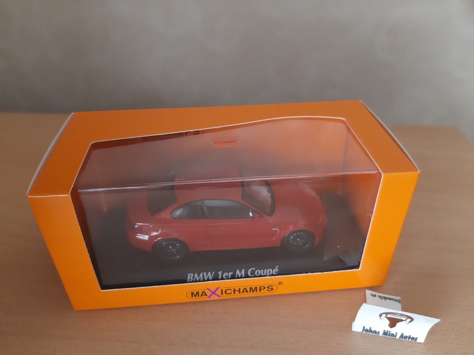 BMW 1M Coupe 2011 Oranje Metallic van Maxichamps 1:43, Overige merken, Auto, Nieuw, Ophalen of Verzenden