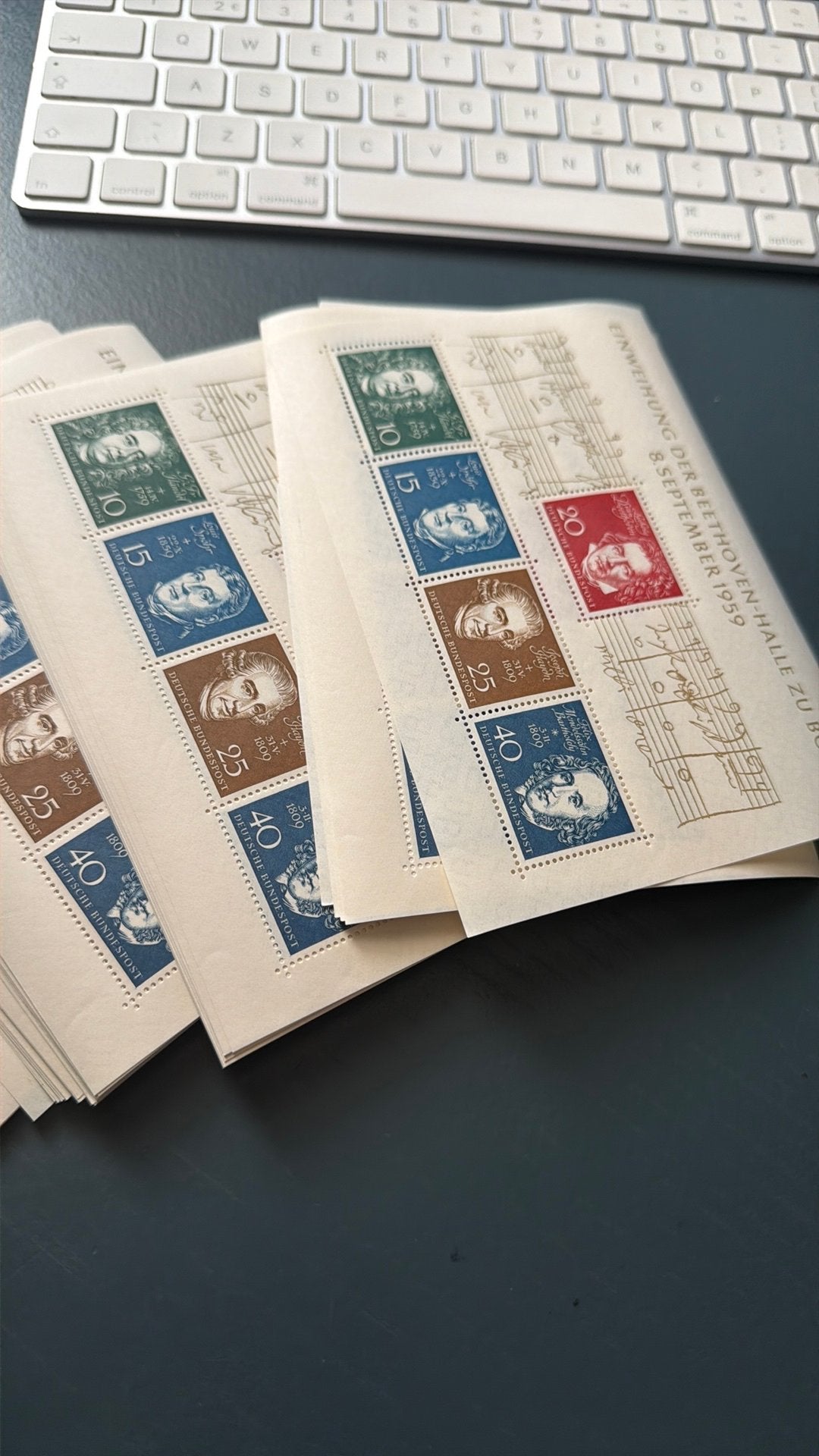 Duitsland 1959 Beethoven blok 85 stuks postfris, Postzegels en Munten, Postzegels | Volle albums en Verzamelingen, Ophalen of Verzenden