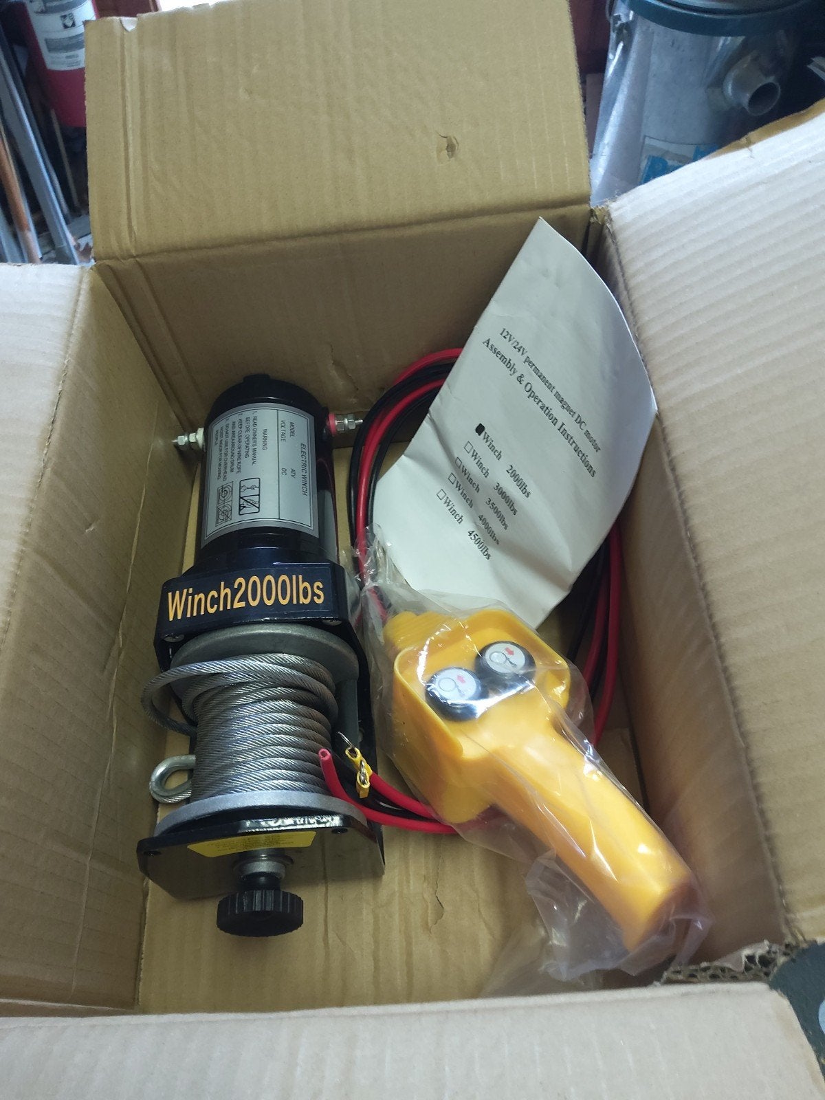 Nieuwe 12V en Elektrische Lier 2000lbs met Afstandsbediening, Ophalen of Verzenden, Nieuw