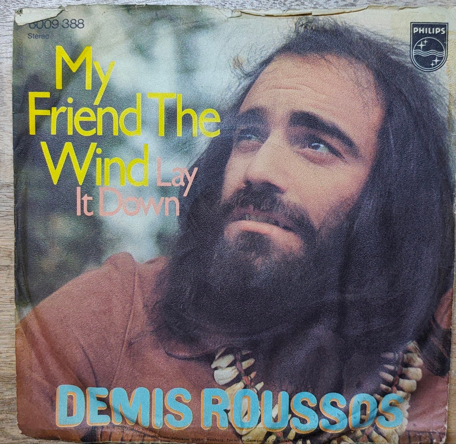 Demis Roussos - My Friend The Wind / Lay It Down (Single), Gebruikt, 7 inch, EP, Fotohoes