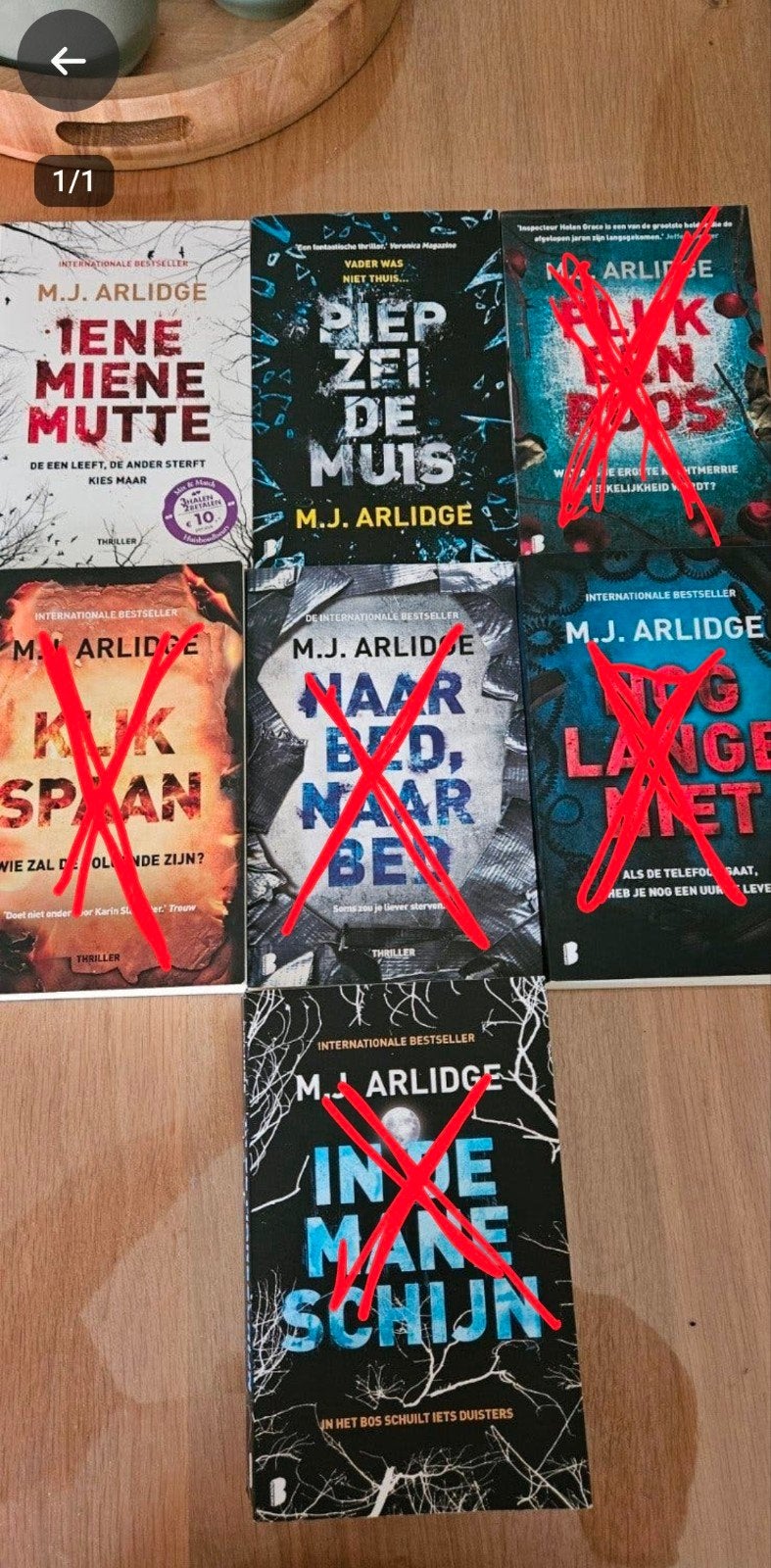 m.j Arlidge boeken, Ophalen of Verzenden, Zo goed als nieuw, M.J. Arlidge
