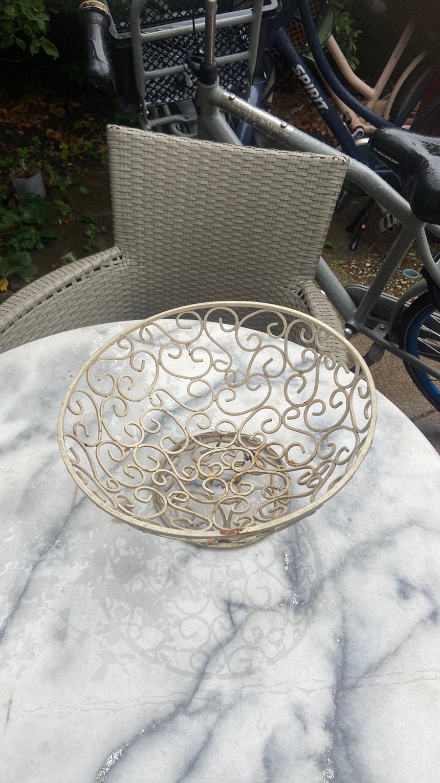 Prachtige smeedijzeren schaal gietijzer gietijzeren tuin, Huis en Inrichting, Woonaccessoires | Onderzetters, Ophalen of Verzenden