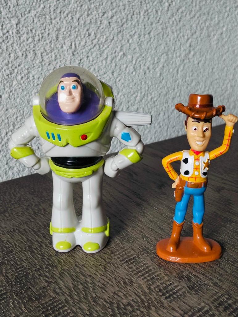Disney Pixar Toy Story Buzz Lightyear & Woody Figuren, Ophalen of Verzenden, Overige figuren, Zo goed als nieuw, Beeldje of Figuurtje