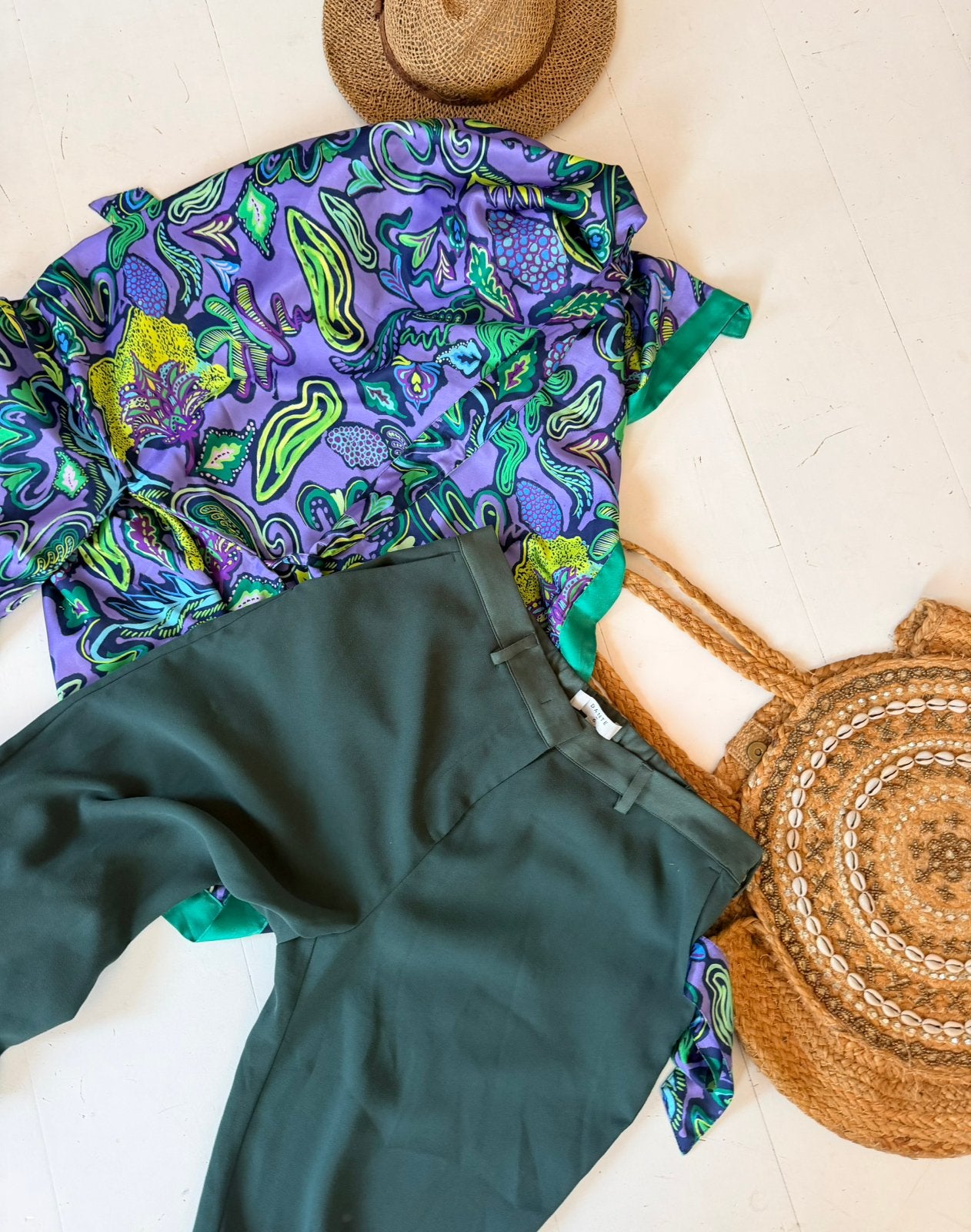 Groene broek Dante 6 maat 5, Kleding | Dames, Broeken en Pantalons, Maat 42/44 (L), Ophalen of Verzenden, Zo goed als nieuw, Lang