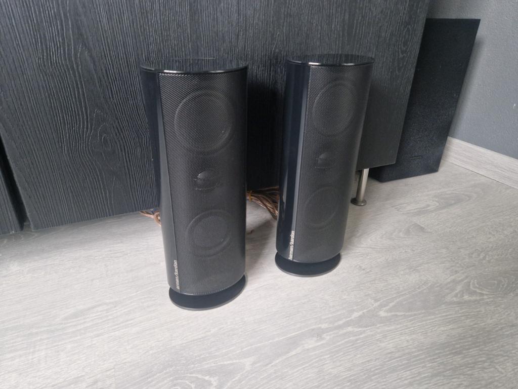 Harman Kardon SAT TS60 satelliet speakers, getest en werkt, Audio, Tv en Foto, Luidsprekers, Ophalen of Verzenden, Minder dan 60 watt