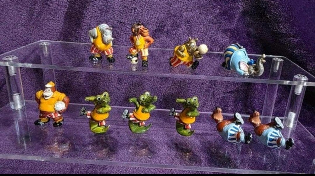 10 Dribbel Boys Kinder Surprise Figuren - Incompleet, Ophalen of Verzenden, Gebruikt, Hardplasticfiguren