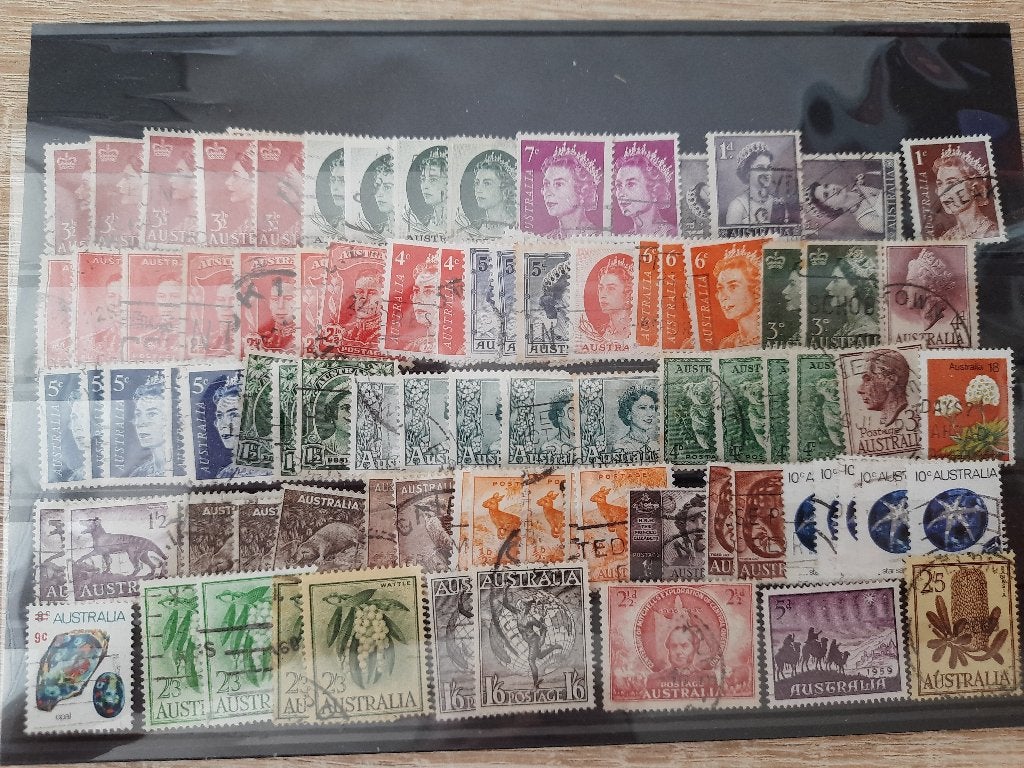 Australie (5 fotos), Verzenden, Gestempeld