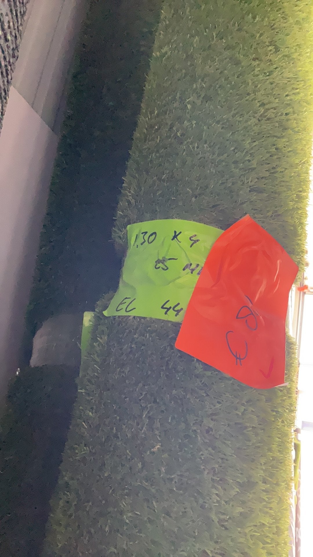 Kunstgras 1.30x4, Ophalen, Nieuw, Minder dan 10 m², Kunstgras