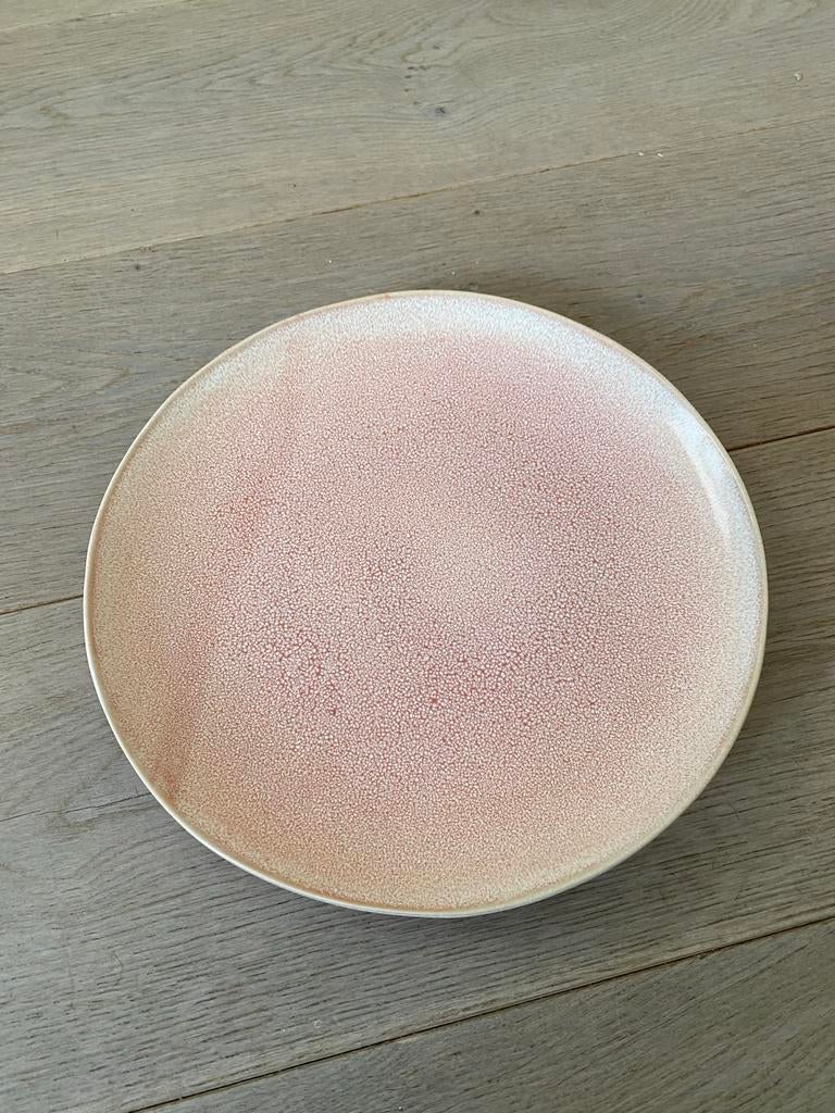 Roze sierbord van Karwei - 26,5 cm doorsnede, Ophalen of Verzenden, Zo goed als nieuw, Rond, Overige materialen