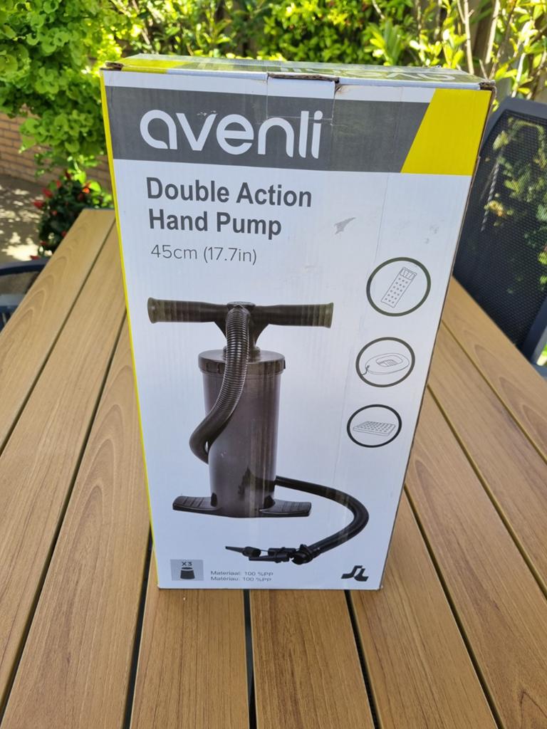 Avenli double action hand pomp, Ophalen of Verzenden, Nieuw, Handmatig