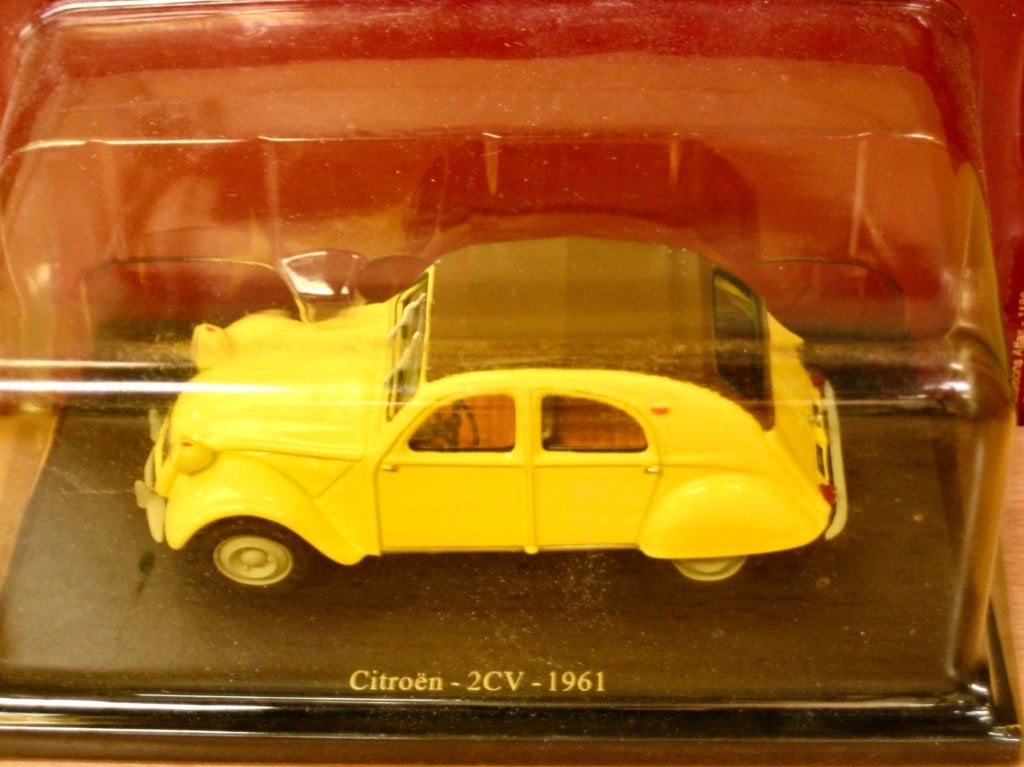 Citroen 2CV 1961 geel Passion Citroen 1:43, Ophalen of Verzenden, Nieuw, Auto, Overige merken