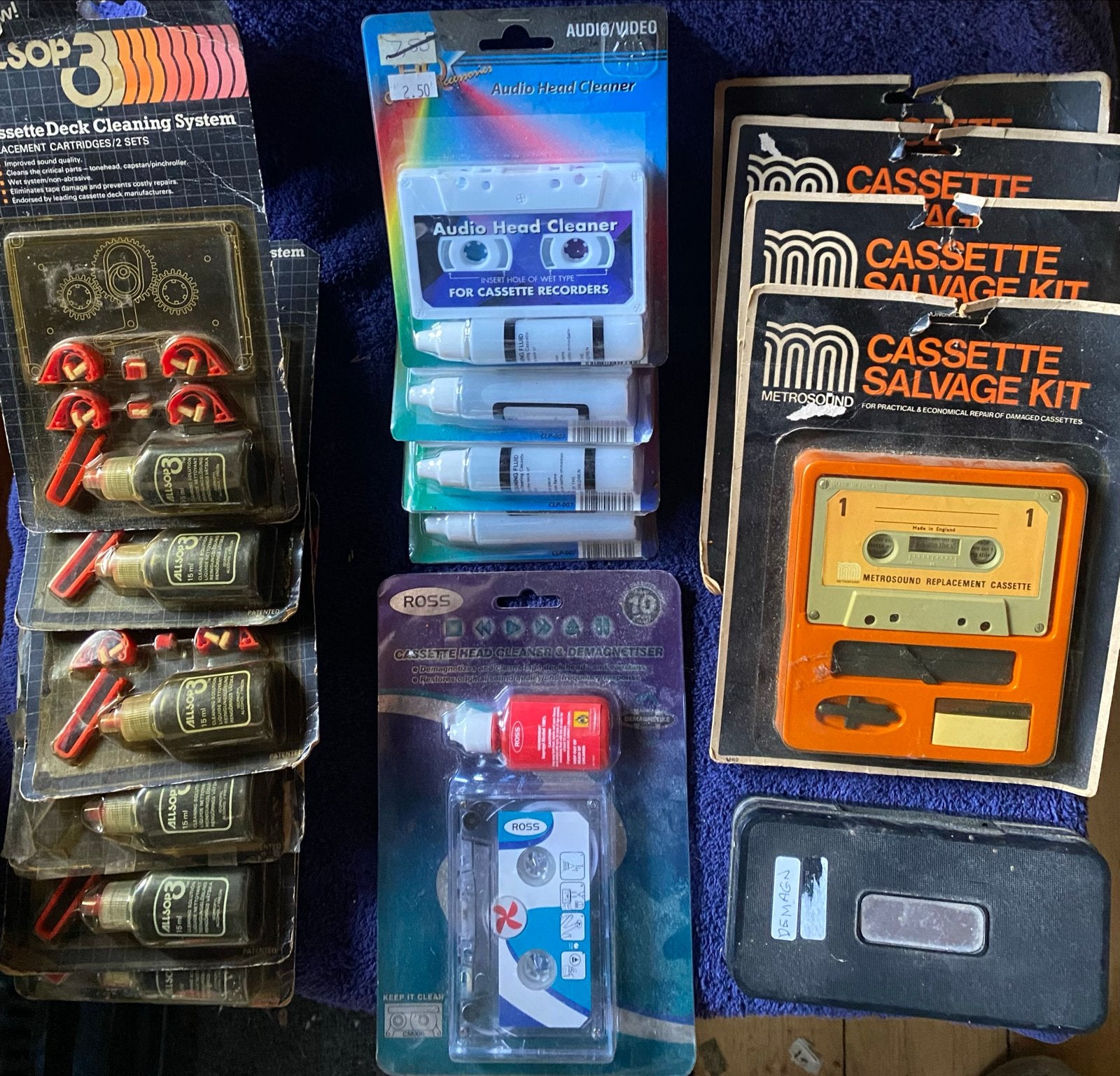 Retro Cassette Onderhoudsset: Reinigers & Reparatiekits, Ophalen of Verzenden, Overige typen