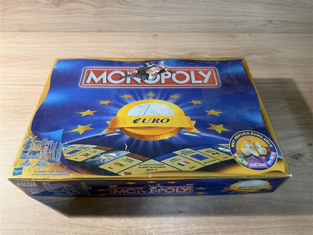 Monopoly euro editie - s6720, Hobby en Vrije tijd, Gezelschapsspellen | Bordspellen, Verzenden, Zo goed als nieuw