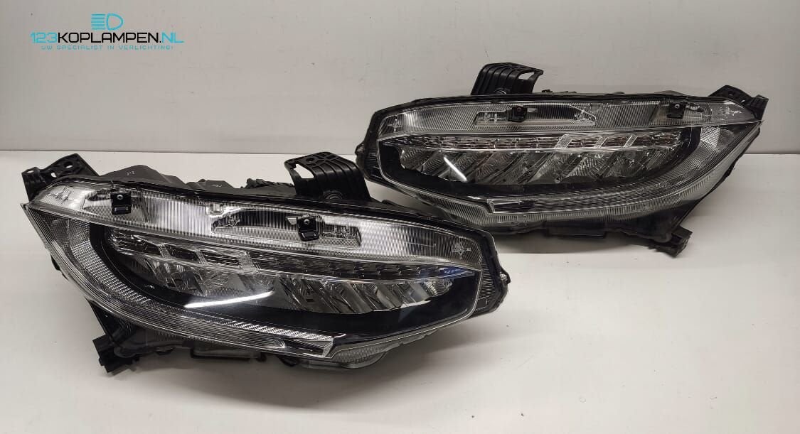 Honda Civic X Full Led Koplamp links rechts, Auto-onderdelen, Verlichting, Honda, Gebruikt, -, -