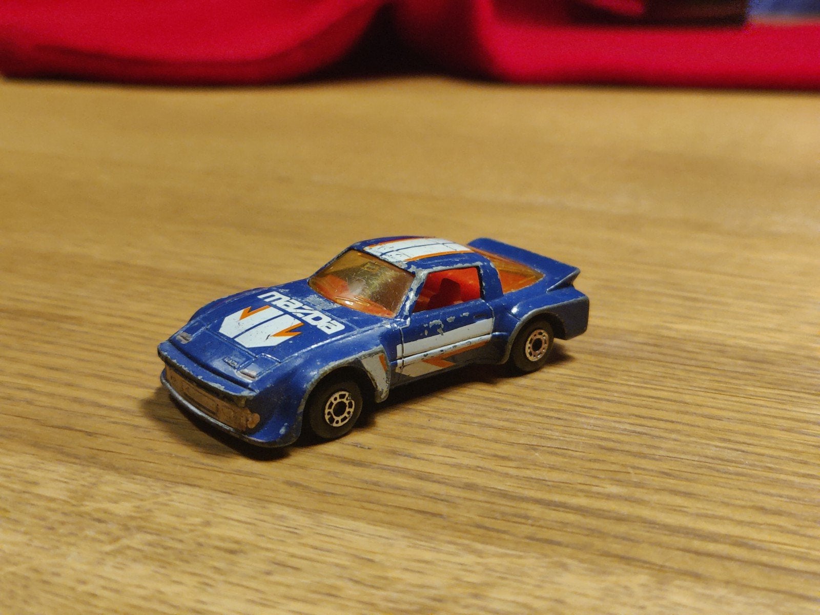 Matchbox Mazda RX 7 BLAUW, Ophalen of Verzenden, Zo goed als nieuw, Auto