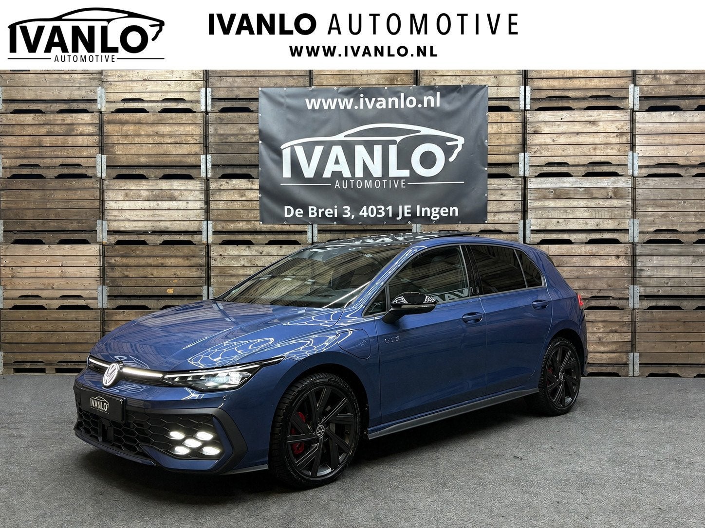 Volkswagen GOLF 1.5 eHybrid GTE Leder "vienna"Led IQ Lights, Auto's, Dealer onderhouden, 77 km/l, 4 cilinders, Blauw