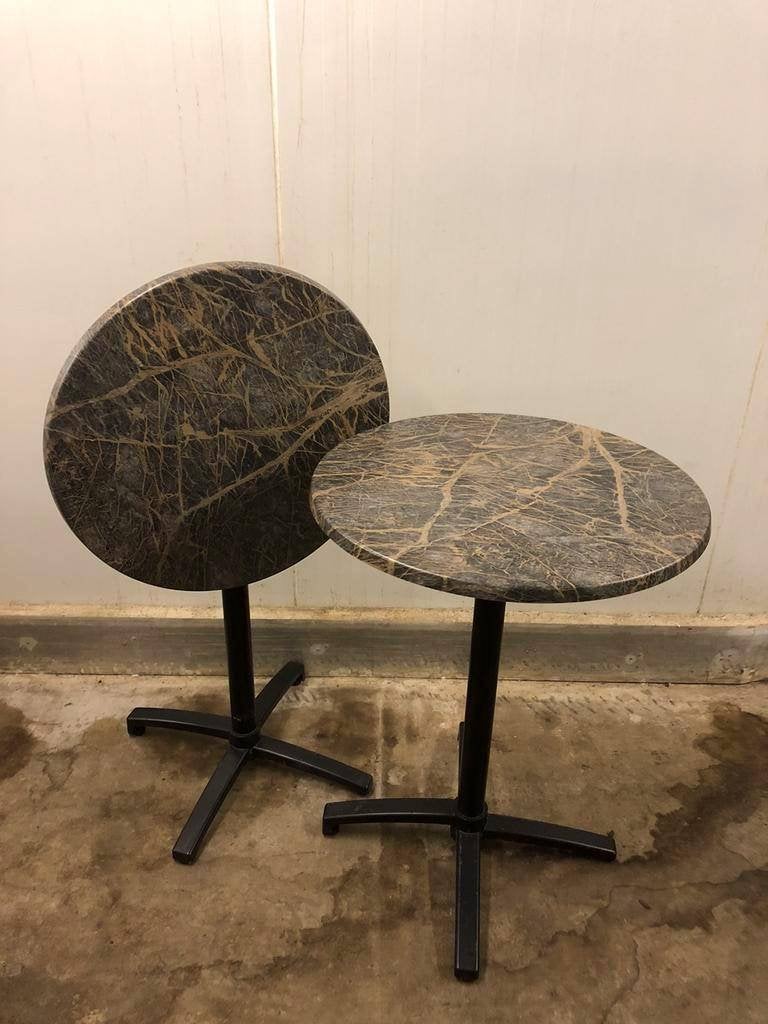 4 stuks halfhoge inklapbare horeca terras sta tafels, Ophalen, Zo goed als nieuw
