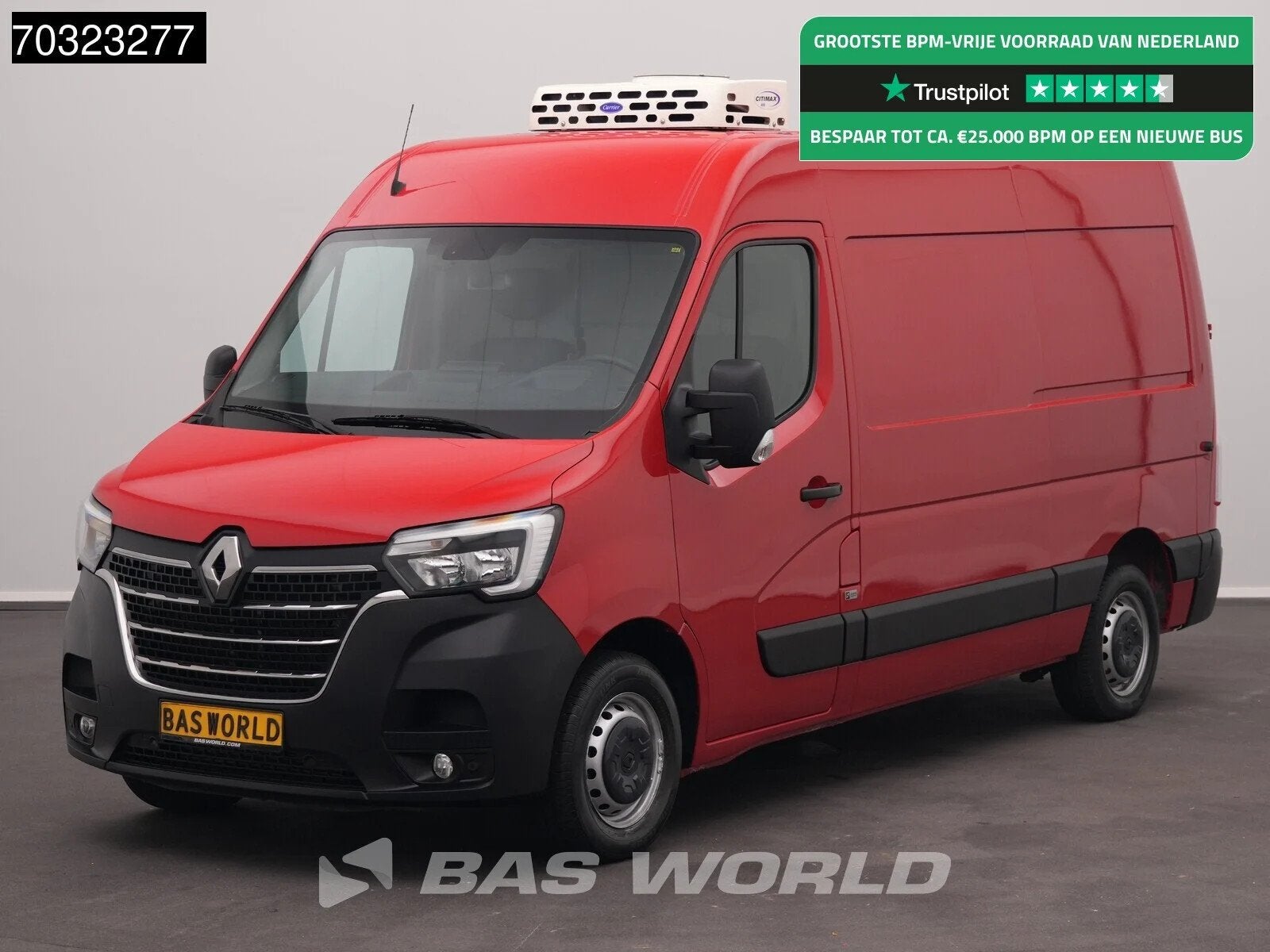 Renault Master 135PK Koelwagen L2H2 Carrier Citimax 400 LED, Auto's, Bestelauto's, Gebruikt, Euro 6, 4 cilinders, Renault