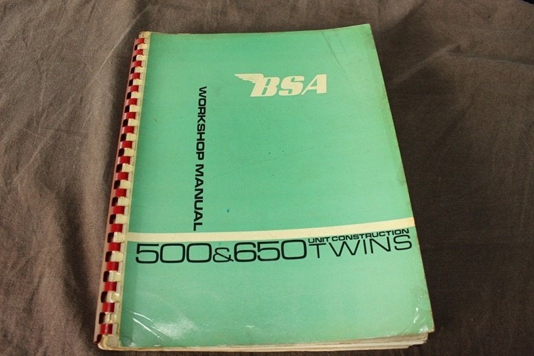 BSA 500cc 650cc A50 A65 motorcycle workshop manual, Motoren, Handleidingen en Instructieboekjes, Ophalen of Verzenden, Overige merken