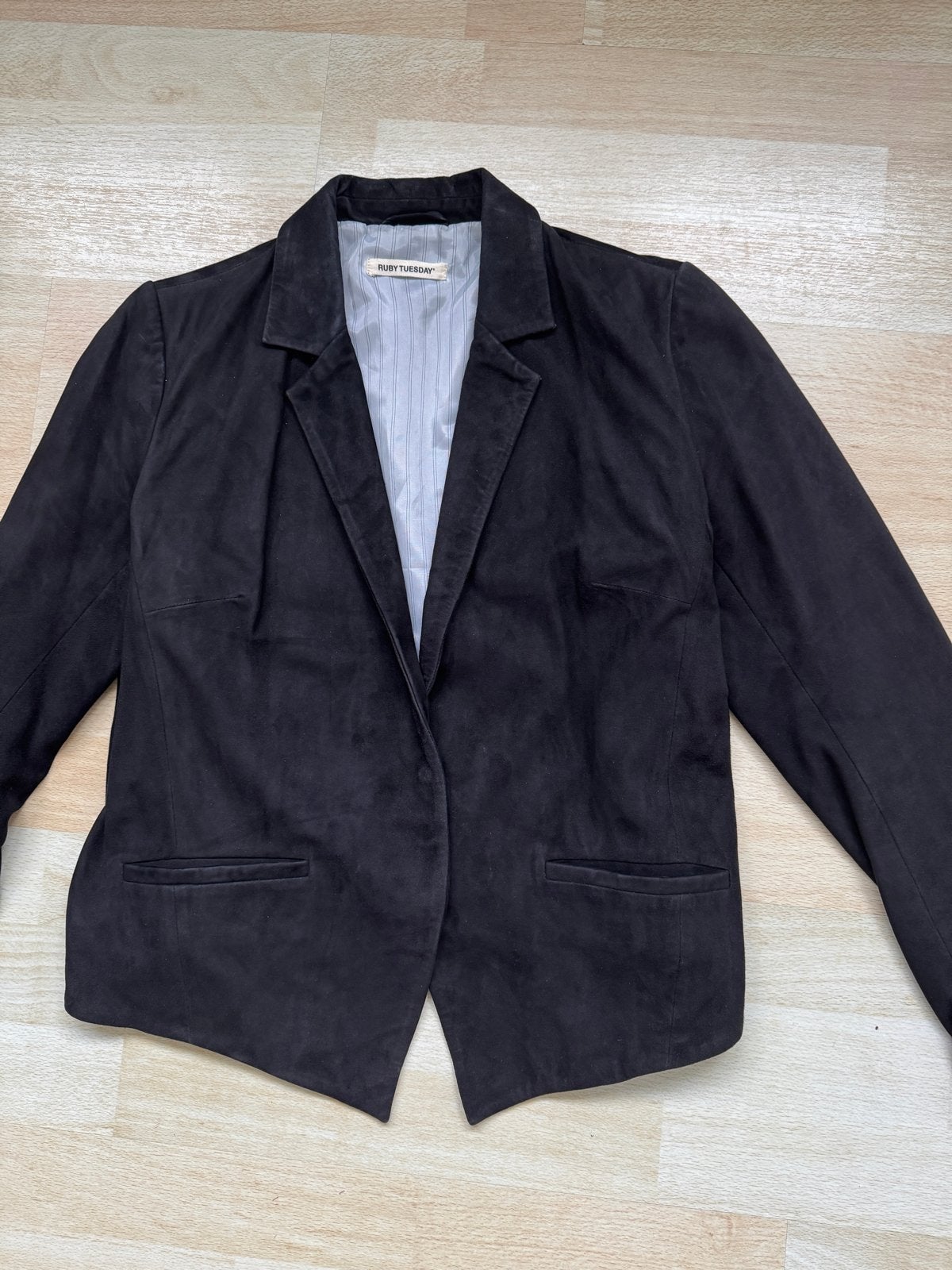 Zwart suède leren jasje - Ruby Tuesday - Maat 42, Kleding | Dames, Zwart, Maat 42/44 (L), Ophalen of Verzenden, Zo goed als nieuw