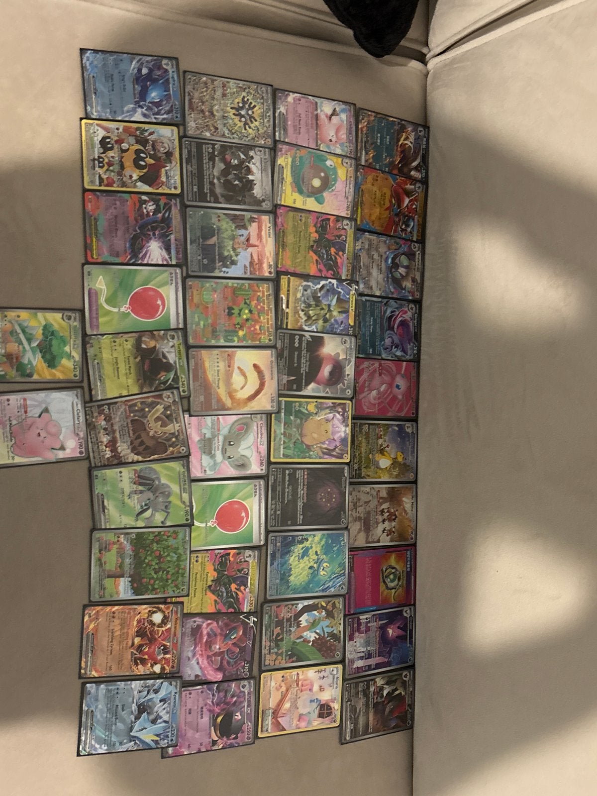 Grote collectie Pokémon kaarten - Diverse types en condities, Ophalen, Gebruikt, Meerdere kaarten, Foil