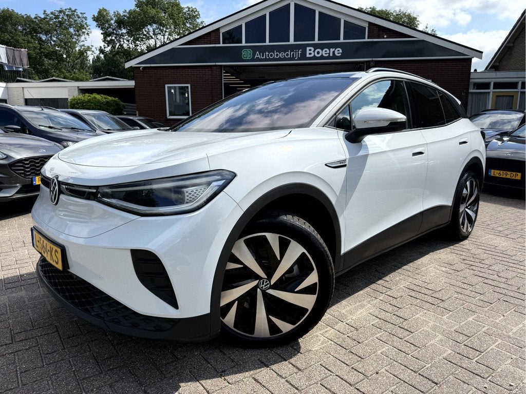 Volkswagen ID.4 Tech 77 kWh SOH 92.5%, Panoramadak, 20''Lmv, Auto's, Volkswagen, Automaat, Achterwielaandrijving, Gebruikt, Wit