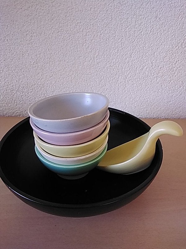 vintage plateel pindaset., Ophalen of Verzenden