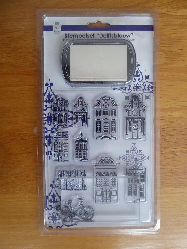 nr. 3022 - stempel set Delftsblauw, Hobby en Vrije tijd, Ophalen of Verzenden, Nieuw, Overige thema's, Overige typen