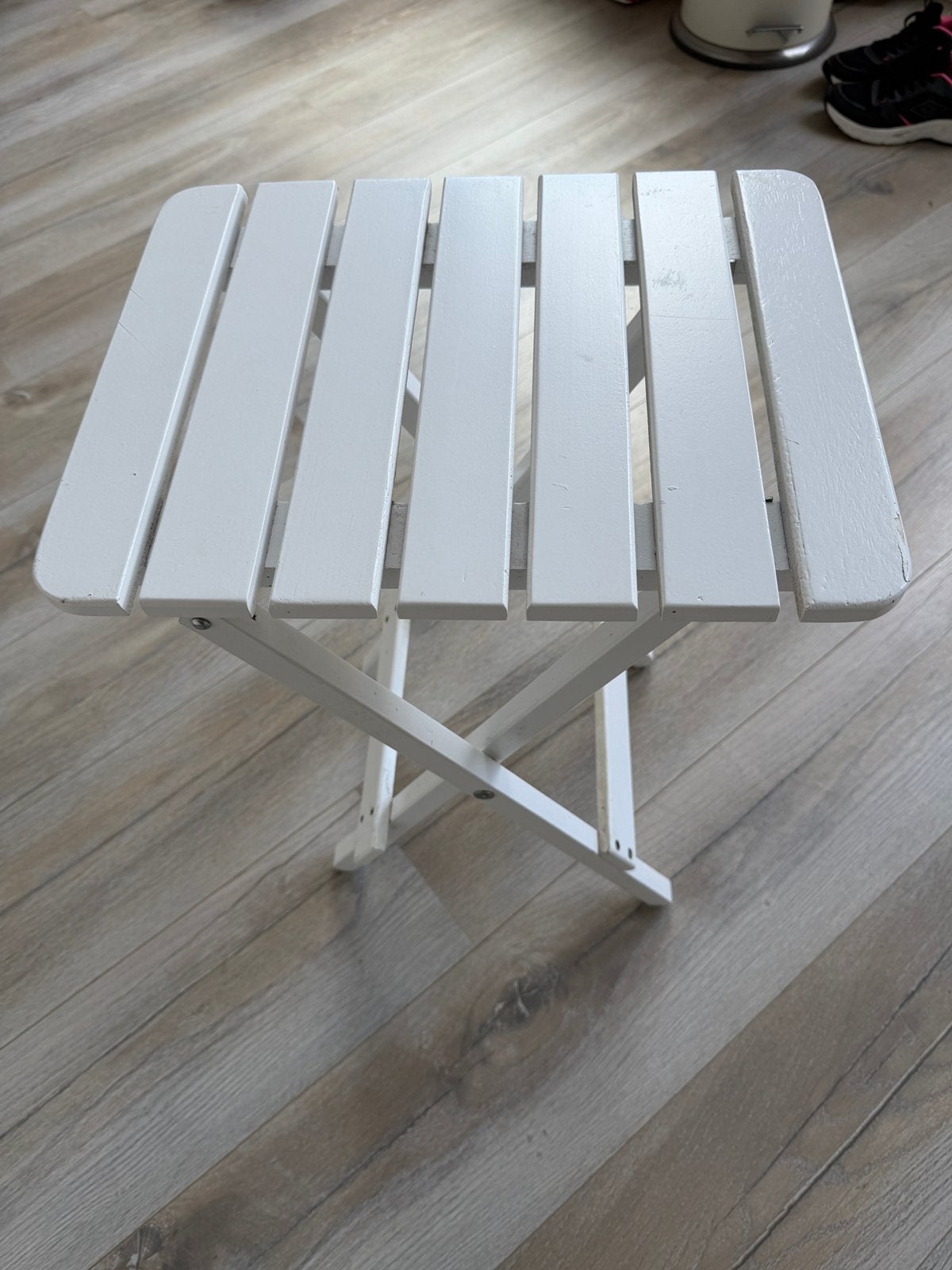 Houten wit opklapbaar tafeltje, Ophalen of Verzenden