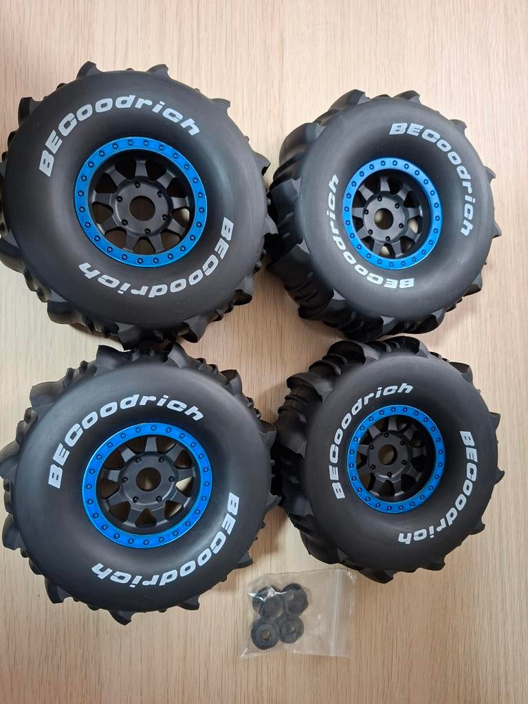 Set van 4 1/8 RC Auto Banden met Velgen - nieuw, Overige merken, Auto, 1:32 tot 1:50, Nieuw