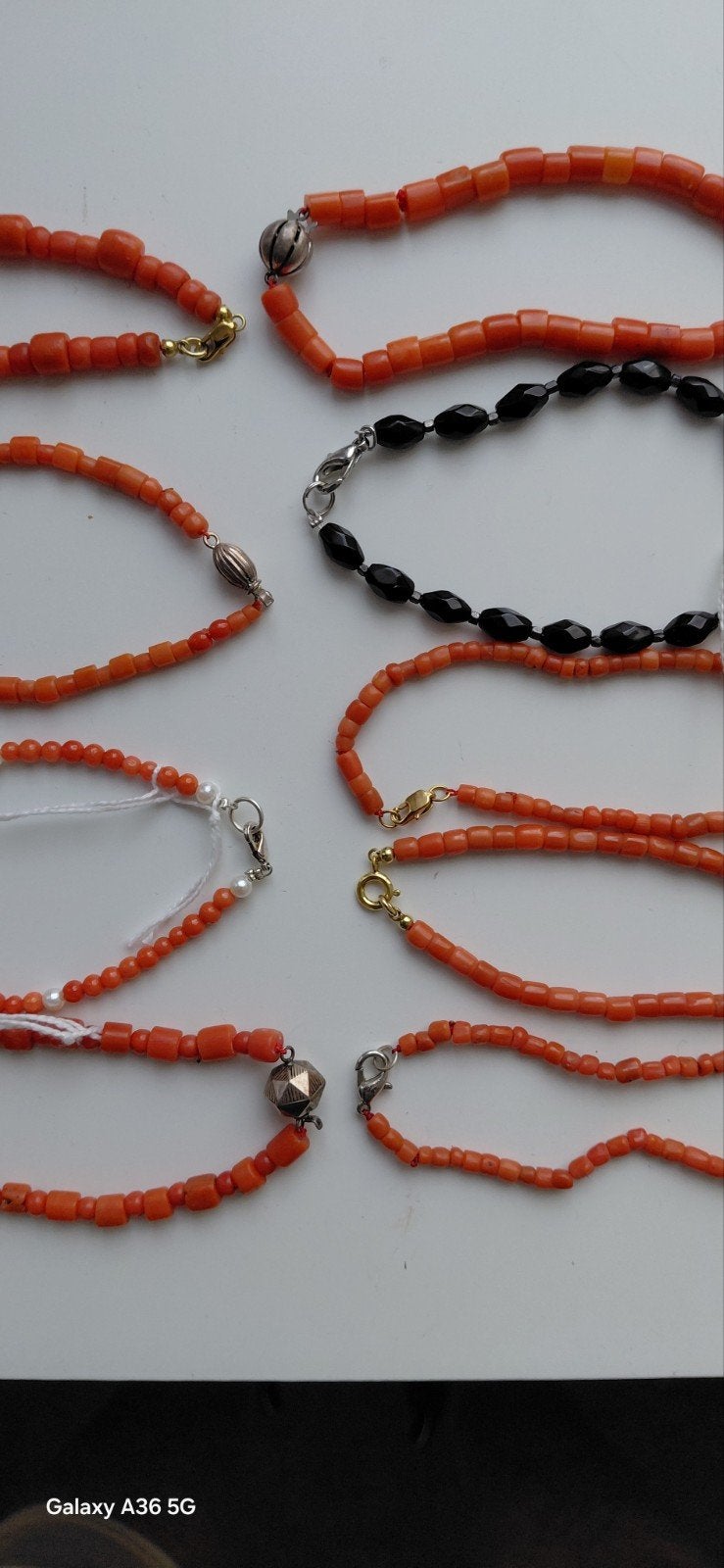 bloedkoraal armbanden,div.maten,  VRAAG INFO  najaarsaanbied, Sieraden, Tassen en Uiterlijk, Ophalen of Verzenden, Overige materialen
