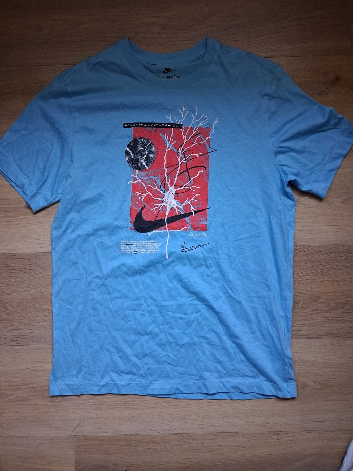 Nike Basketbal T-shirt Blauw Maat M - Comfortabel & Stijlvol, Maat 48/50 (M), Nike, Ophalen of Verzenden, Zo goed als nieuw