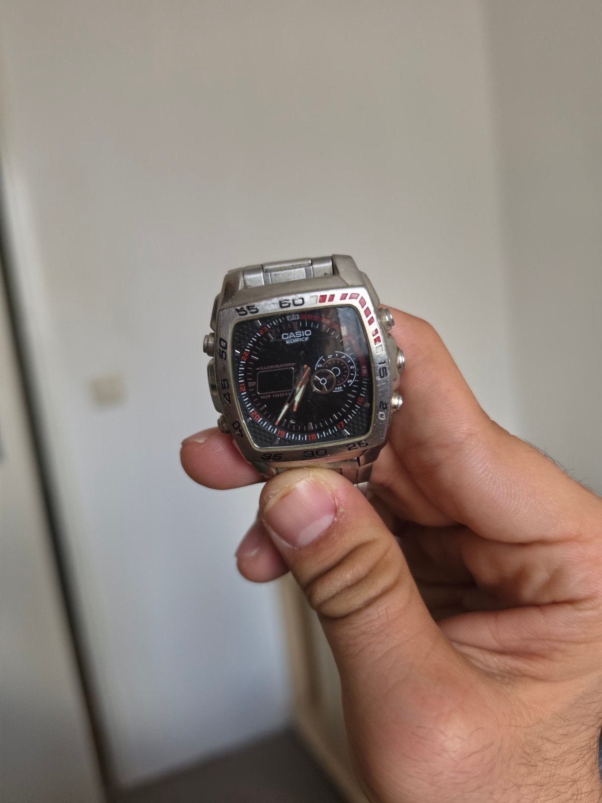 CASIO EDIFICE EFA-122  VAN JAAR 2007, Ophalen, 20 of groter, Zilver, Dame