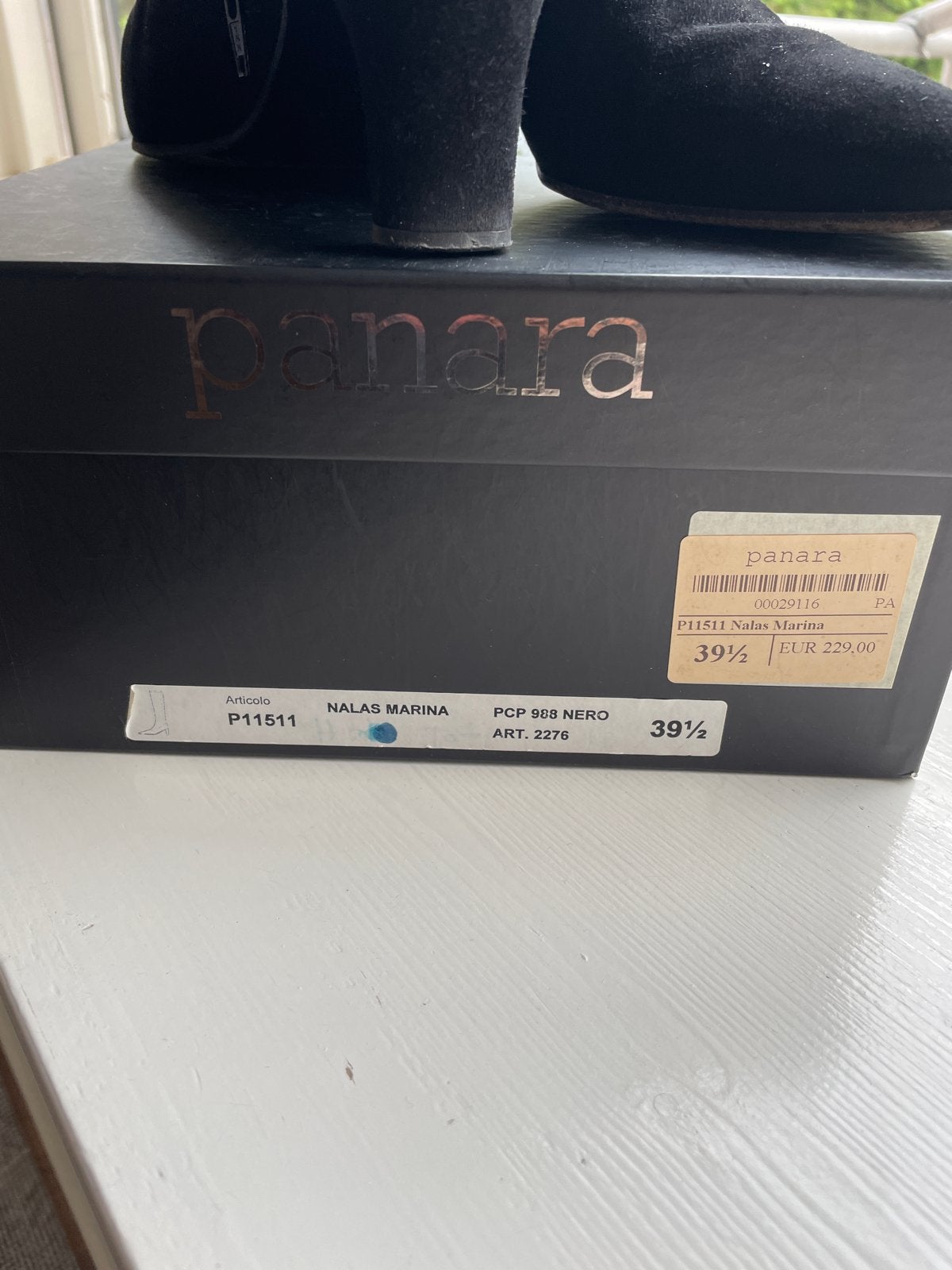Panara zwarte suède enkellaarzen - Maat 39.5, Verzenden, Gedragen, Zwart, Lage of Enkellaarzen