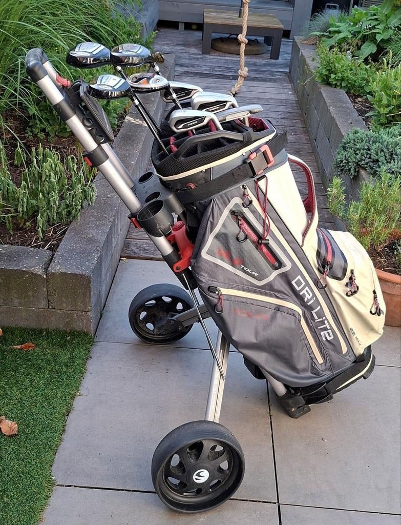 Complete golfset + golftas + trolley, Sport en Fitness, Golf, Ophalen, Gebruikt, Set
