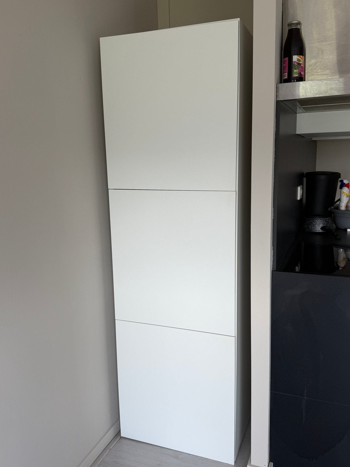 Ikea Besta Kast - Witte Opbergkast met Deuren en Planken, Ophalen, Kunststof, 50 tot 100 cm, Zo goed als nieuw