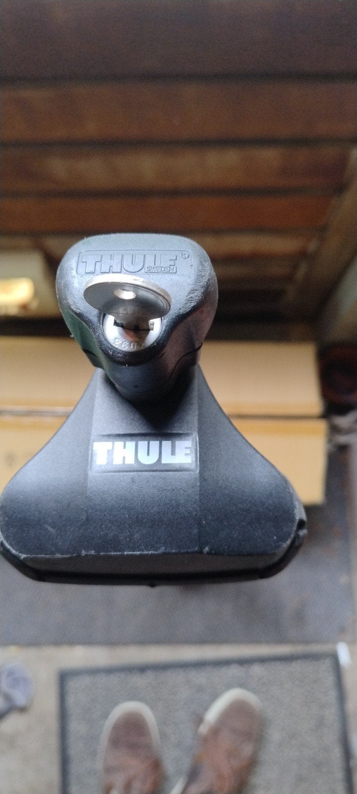 Thule Dakdragers voor open dakrail - max 98cm, afsluitbaar, Ophalen of Verzenden, Gebruikt