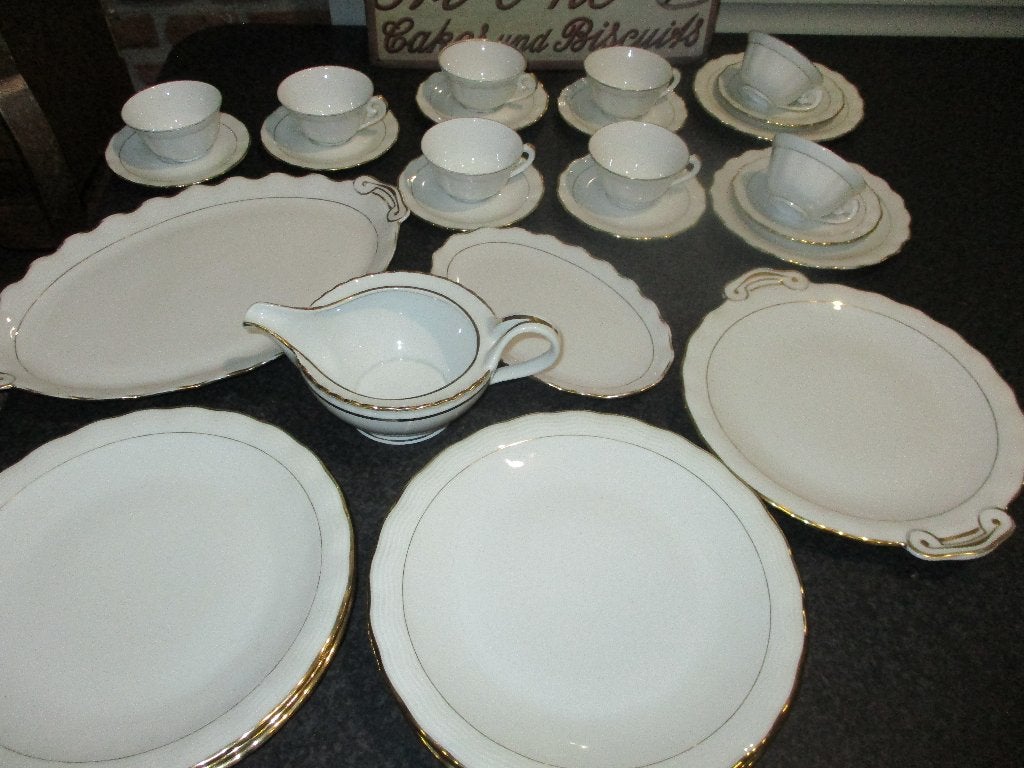 Limoges Uilm diverse voorwerpen met gouden rand, verzameling, Ophalen, Gebruikt, Overige typen, Overige stijlen