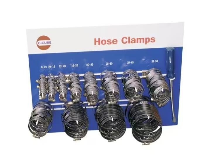 Assortiment slangklemmen RVS/staal 138-delig, Ophalen of Verzenden, Nieuw