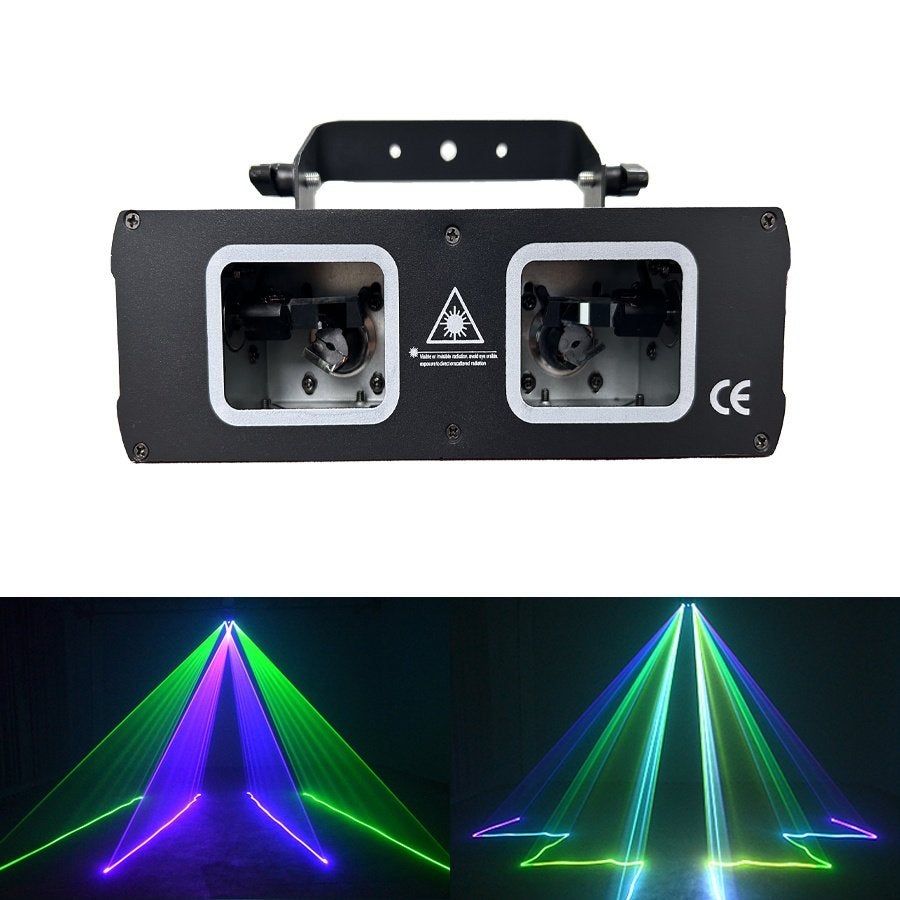 DJLicht 2 ogen RGB Laser, Geluidgestuurd, ., Nieuw, Ophalen of Verzenden