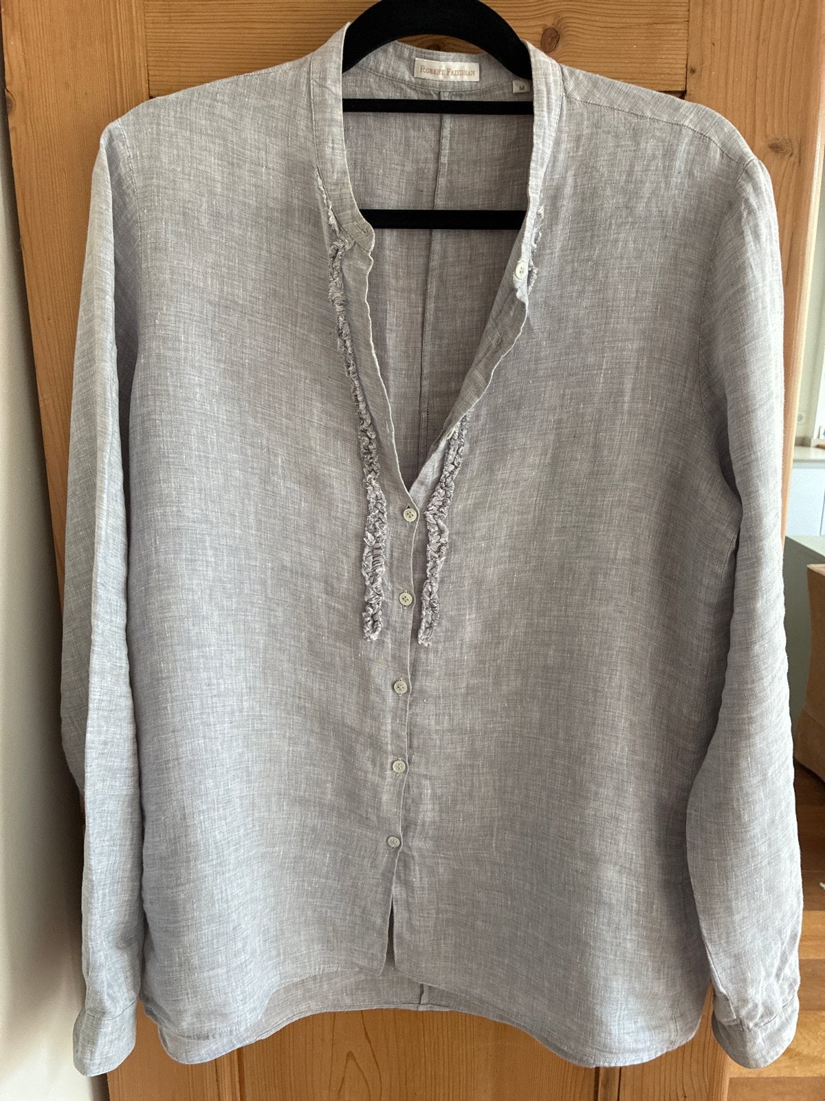 Robert Friedman linnen blouse maat M, Maat 38/40 (M), Verzenden, Zo goed als nieuw, Lange mouw