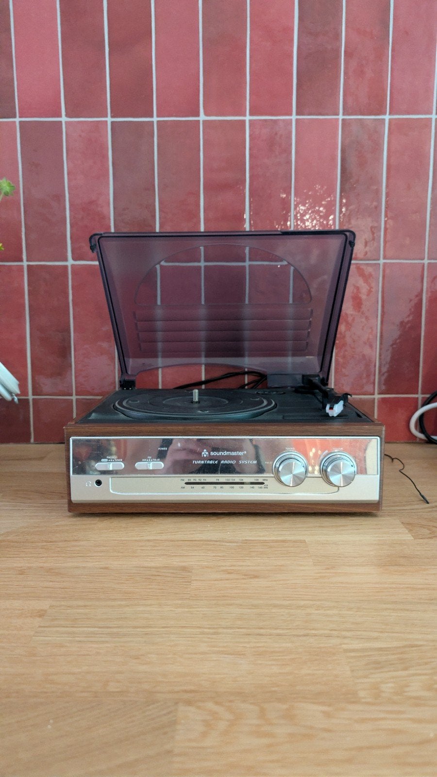 Soundmaster Platenspeler met Radio - Vintage Stijl, Verzenden, Zo goed als nieuw, Platenspeler, Overige merken