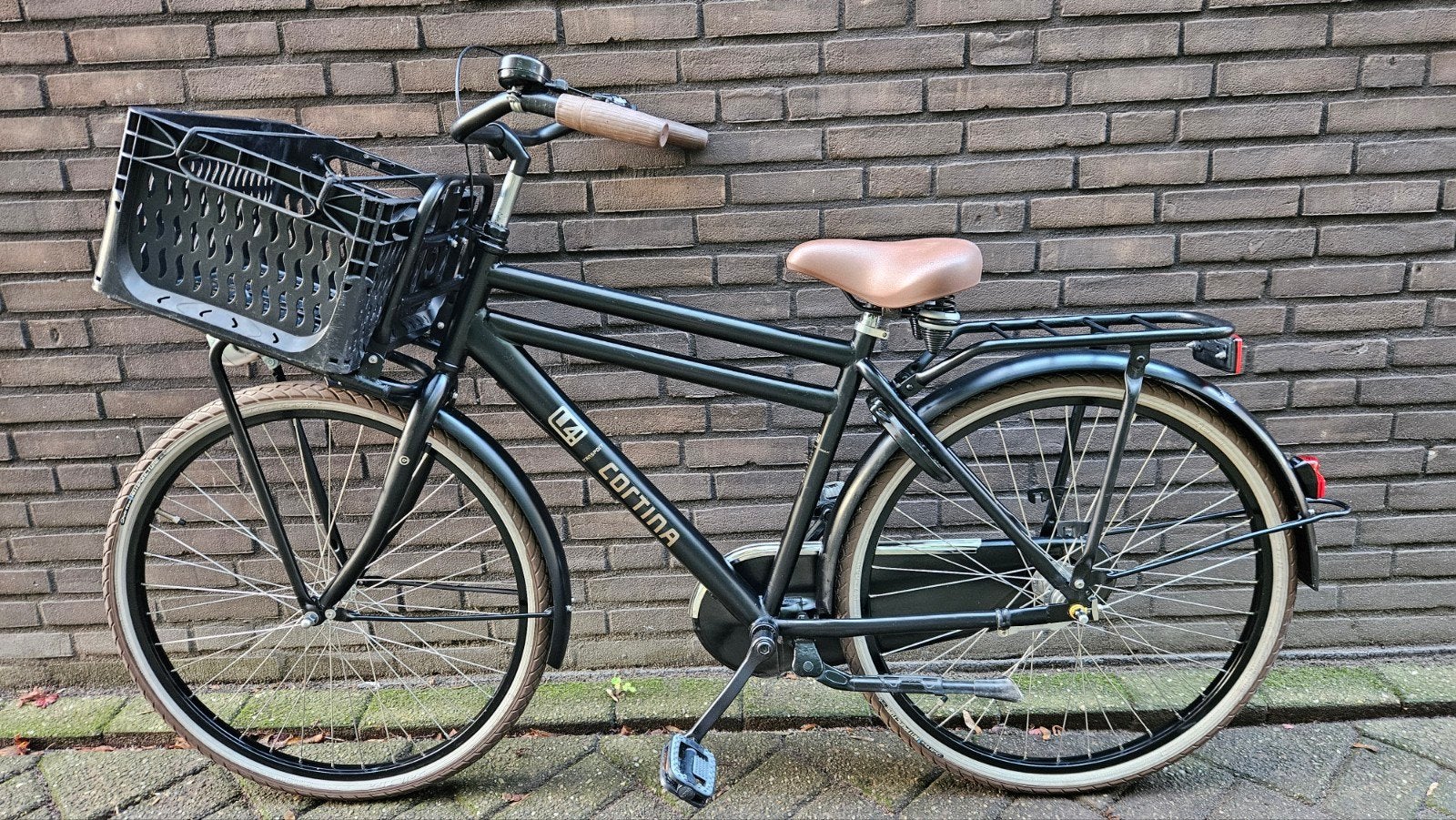 Cortina U4 transportfiets 26 inch, Fietsen en Brommers, 26 inch of meer, Terugtraprem, Gebruikt, Cortina U4 transportfiets