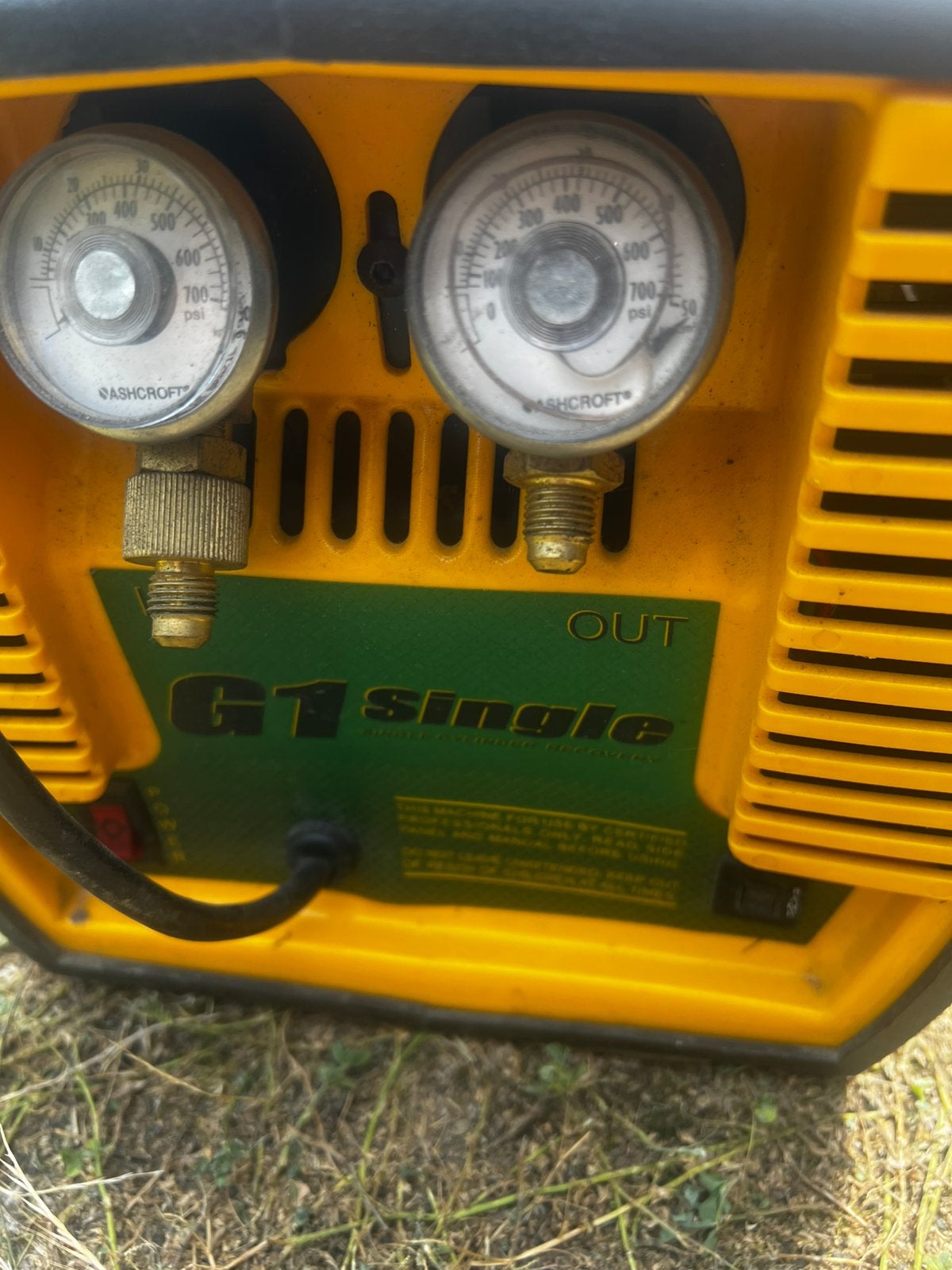 Appion G1 Single - Single Cylinder Refrigerant Recovery, Ophalen, Zo goed als nieuw