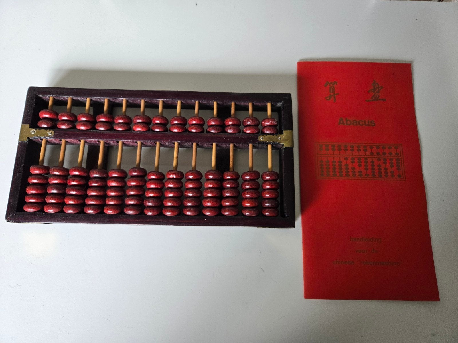 Vintage Chinese Abacus met Handleiding - Made in China, Antiek en Kunst, Ophalen of Verzenden