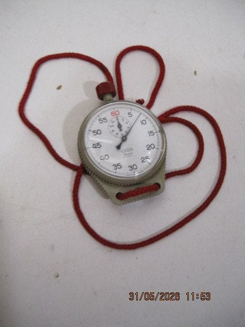 mentor stopwatch spezial antimagnetic 5 cm dia (393), Ophalen of Verzenden, Gebruikt, Gebruiksvoorwerp